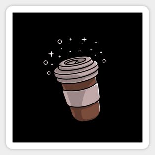 coffee cup with sparkling stars Sticker